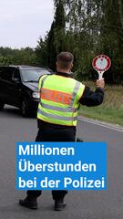 Millionen Überstunden bei der Polizei wegen Grenzkontrollen