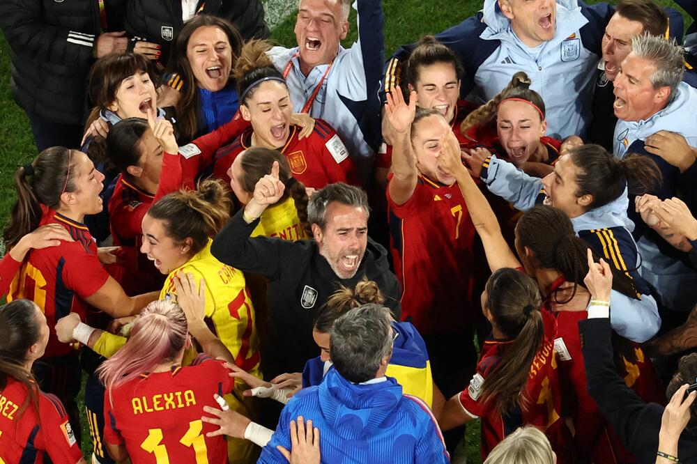 Jorge Vilda feiert mit dem WM-Titel mit Spaniens Frauen den bis dahin größten Erfolg seiner Laufbahn
