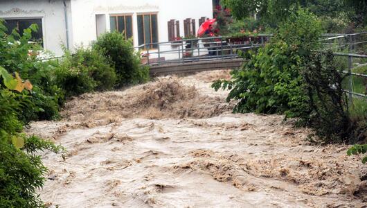 Hochwasser in Bayern - Bad Feilnbach