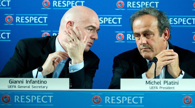 Gianni Infantino und Michel Platini