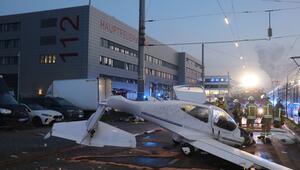 Flugzeug in Stadtgebiet von Mannheim notgelandet