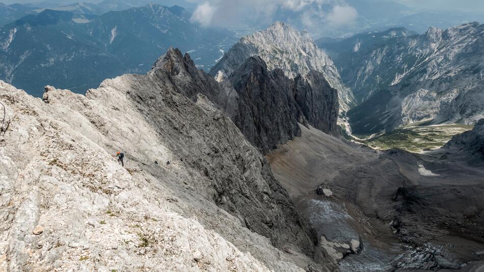 Ungewöhnlich großer Felssturz an der Zugspitze