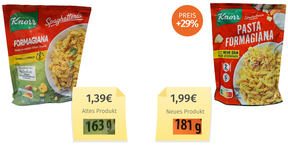 Fertignudeln von Knorr