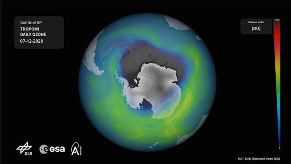 Riesiges Ozonloch über dem Südpol