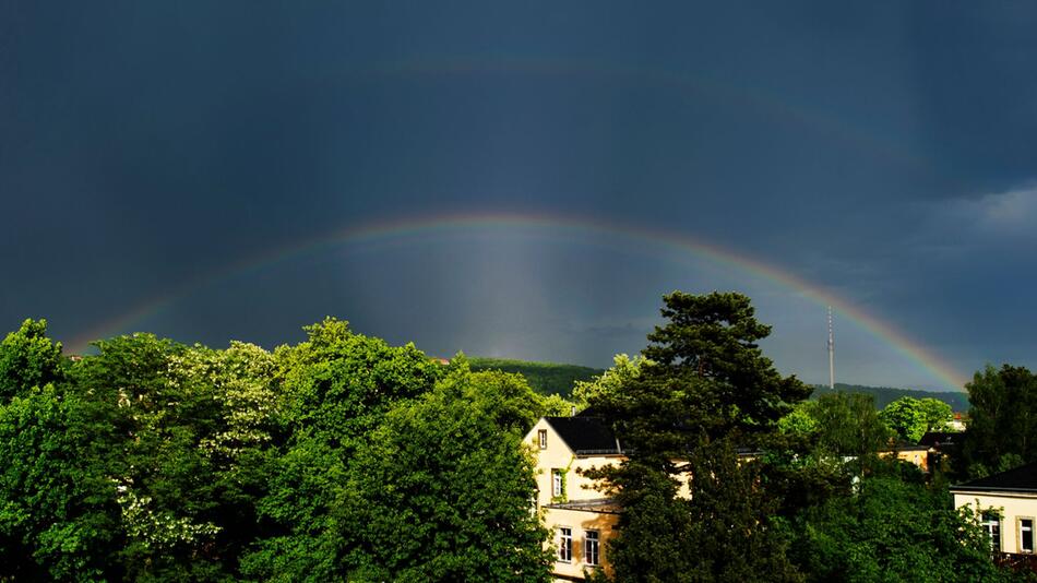 Regenbogen in Dresden