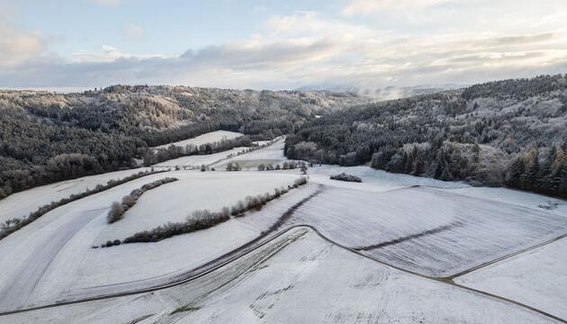 Schneefälle in Baden-Württemberg