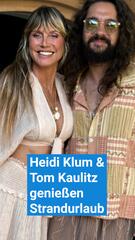Heidi Klum und Tom Kaulitz genießen Strandurlaub