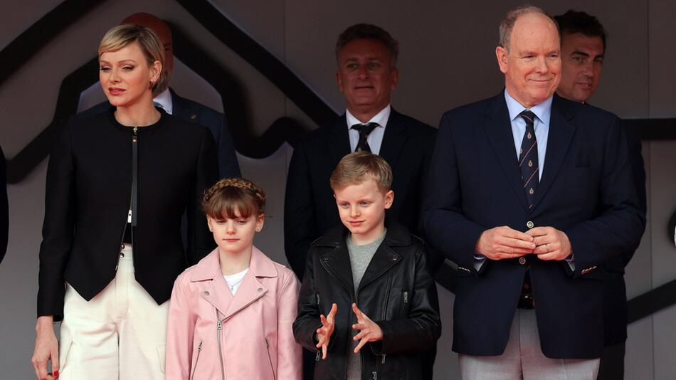 Die Fürstenfamilie verfolgte den Monaco E-Prix am 27. April.