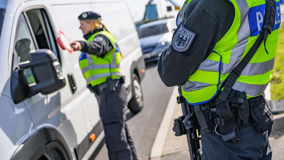 Bundespolizei an der deutsch-polnischen Grenze