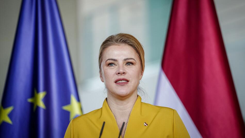 Lettlands Ministerpräsidentin Evika Silina