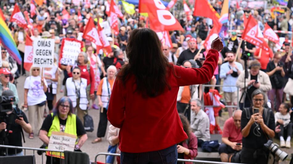 DGB-Chefin Fahimi: "Erfurt ist Ort des Widerstands"