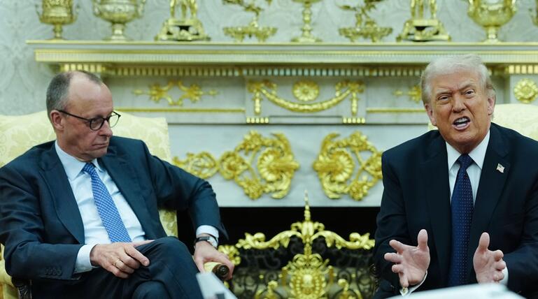 US-Präsident Trump und Bundeskanzler Merz.