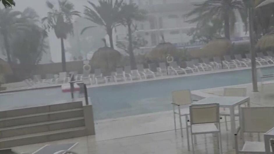 Unwetter auf Mallorca
