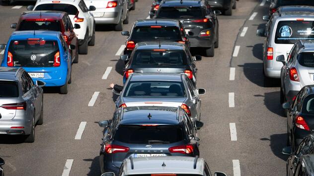 Stau auf der Autobahn