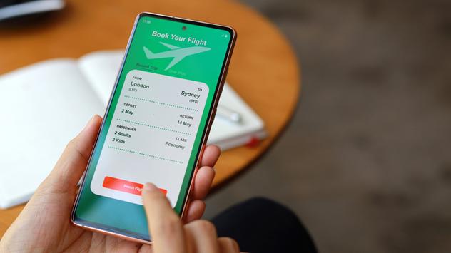 Flug am Handy buchen