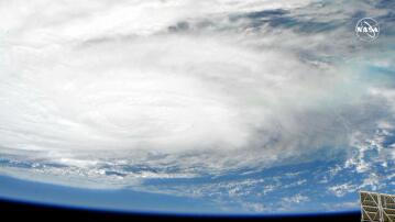 ISS, All, Weltall, Satellit, Bilder, Dorian, Hurrikan, Wirbelsturm, NASA