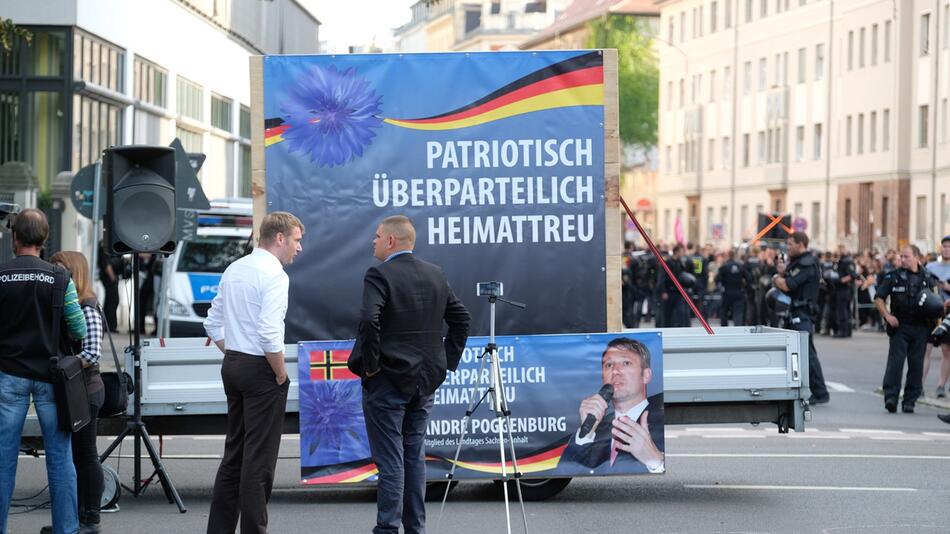 Demo gegen rechte Kundgebung