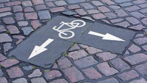 Fahrradweg-Markierung