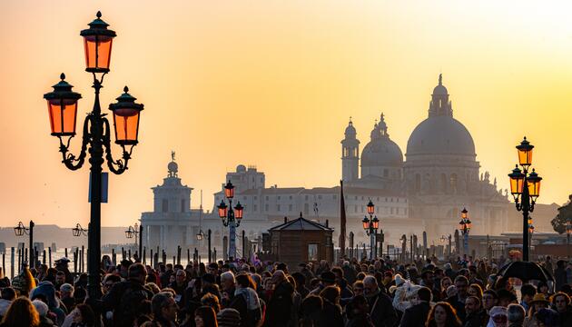 Überfülltes Venedig