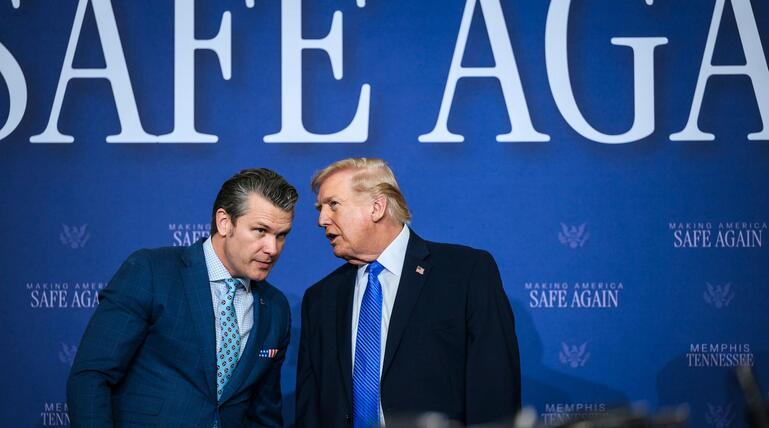 US-Präsident Trump bei der Memphis Safe Task Force
