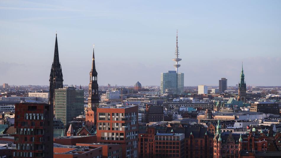 Blick auf Hamburg