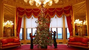 Weihnachtsdekoration auf Schloss Windsor