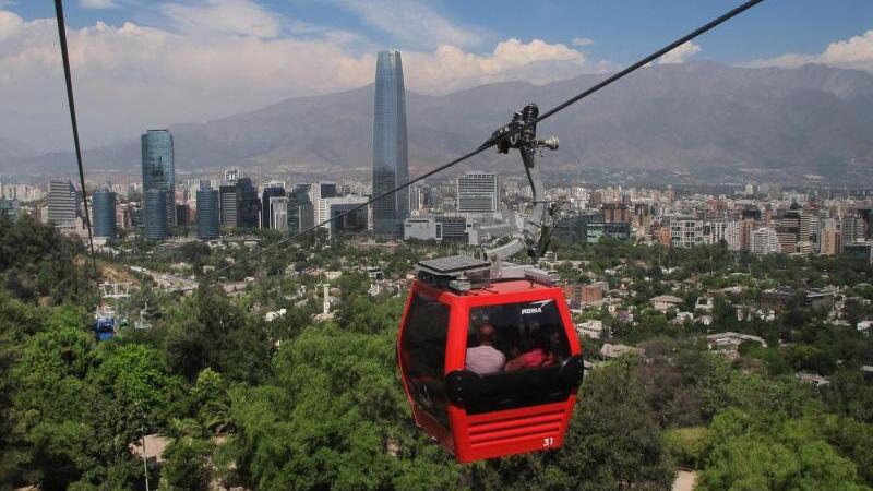 Seilbahn in Santiago de Chile