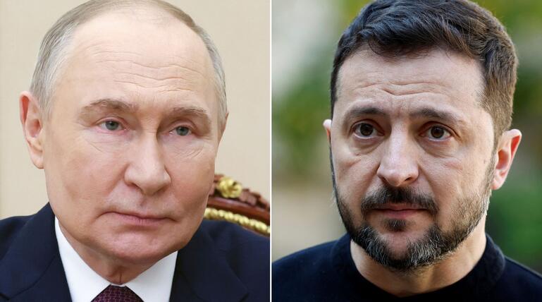 Wladimir Putin und Wolodymyr Selenskyj