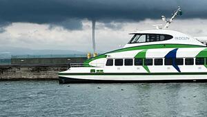 Wasserhose über dem Bodensee