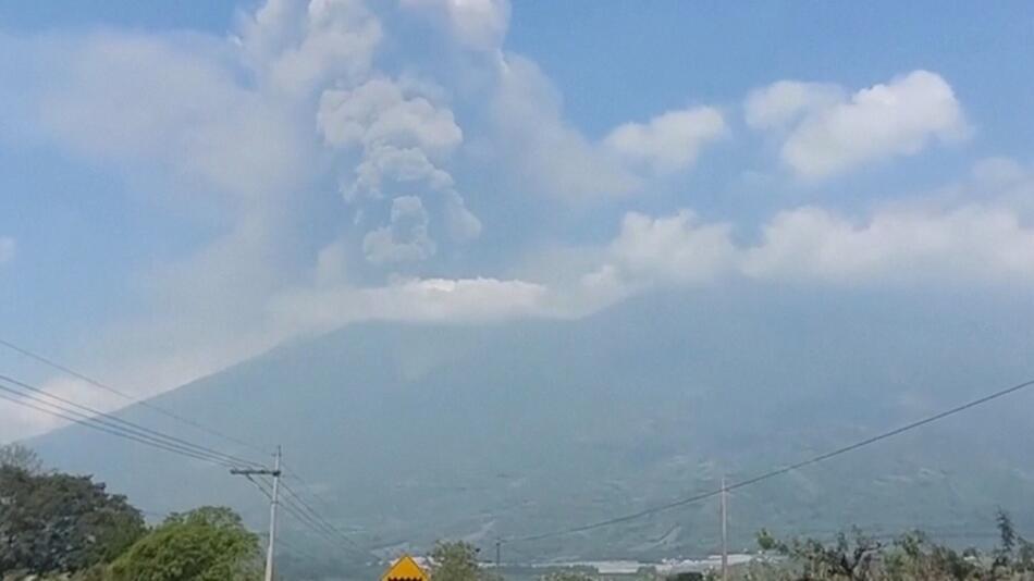 In Guatemala ist der "Volcáno de Fuego" am 4. Mai 2023 ausgebrochen