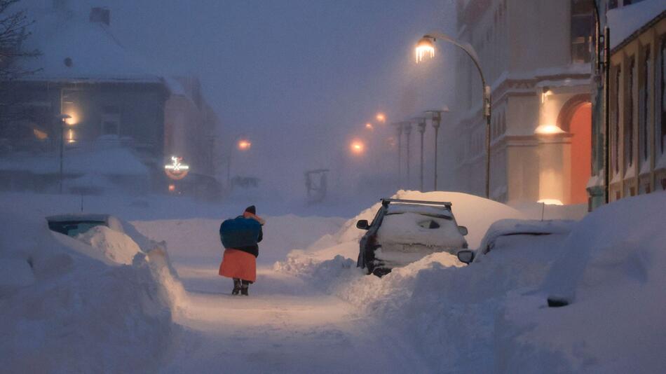 Schnee in Norwegen