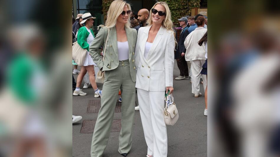 Lady Eliza und Lady Amelia Spencer in Wimbledon.