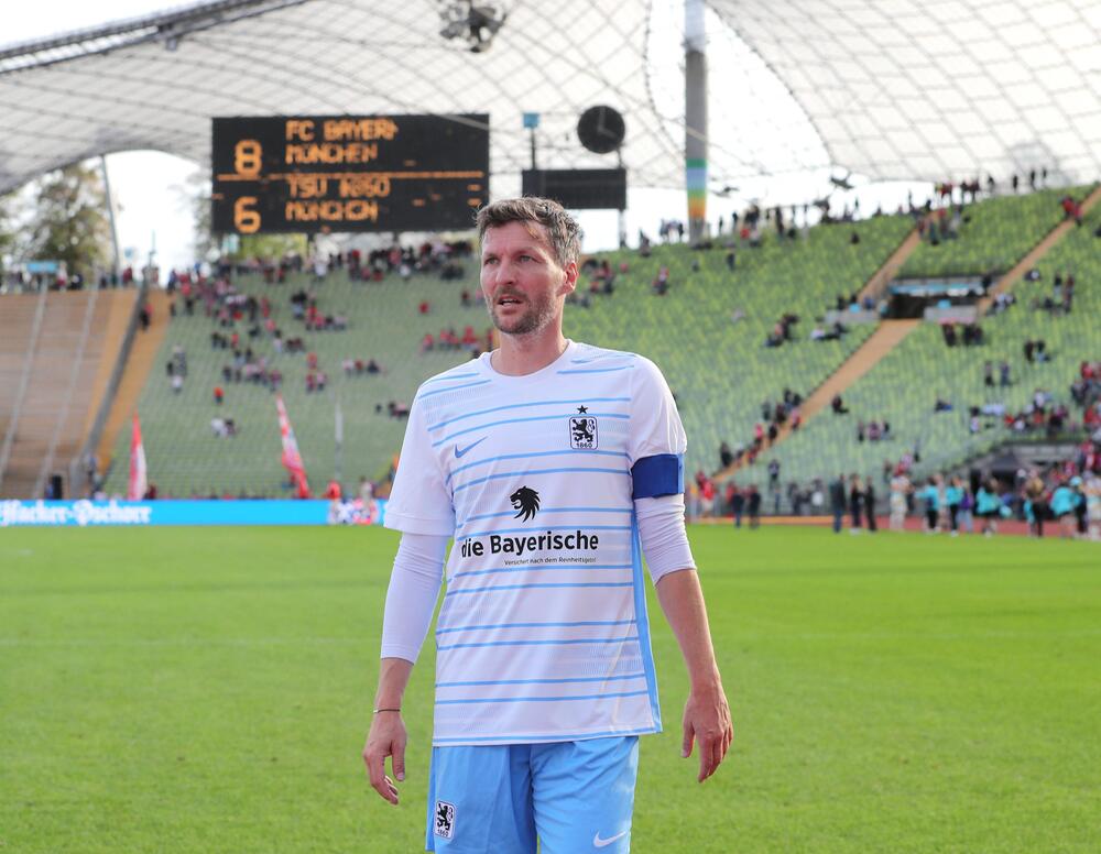 Benny Lauth beim Legendenspiel zwischen dem FC Bayern und 1860 München am 23. Oktober 2022.