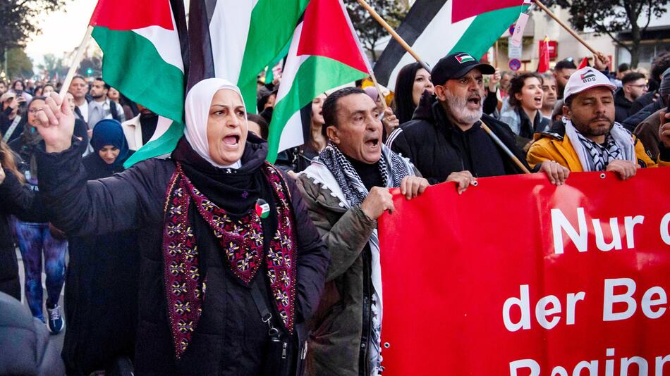 Demo, Demonstration, Pro-Palästina, Antisemitismus, Nahostkonflikt
