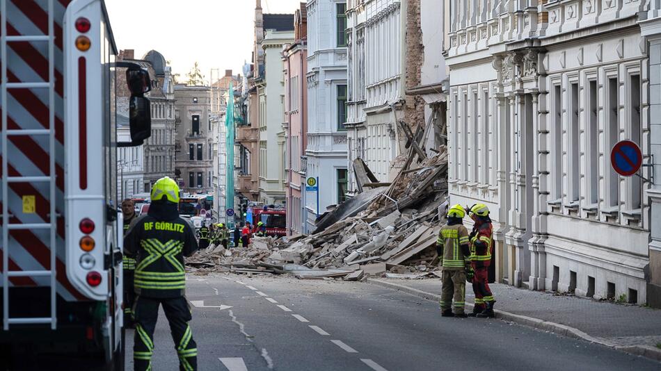 Haus in Görlitz eingestürzt – drei Menschen weiter vermisst