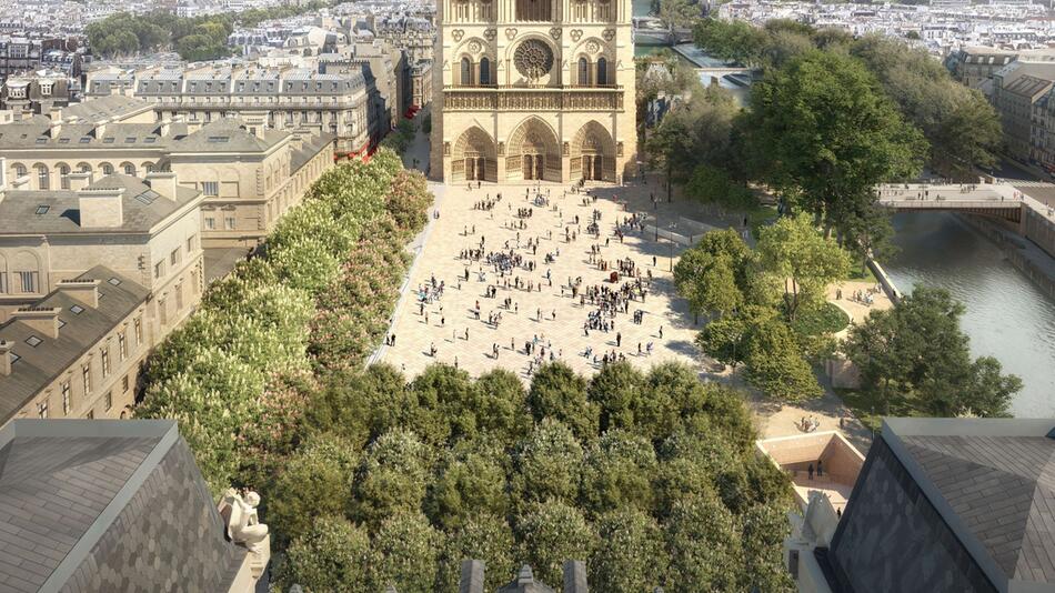 Neugestaltung des Notre-Dame Umfelds