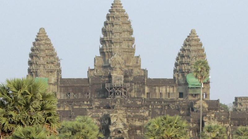 Touristen in Angkor Wat