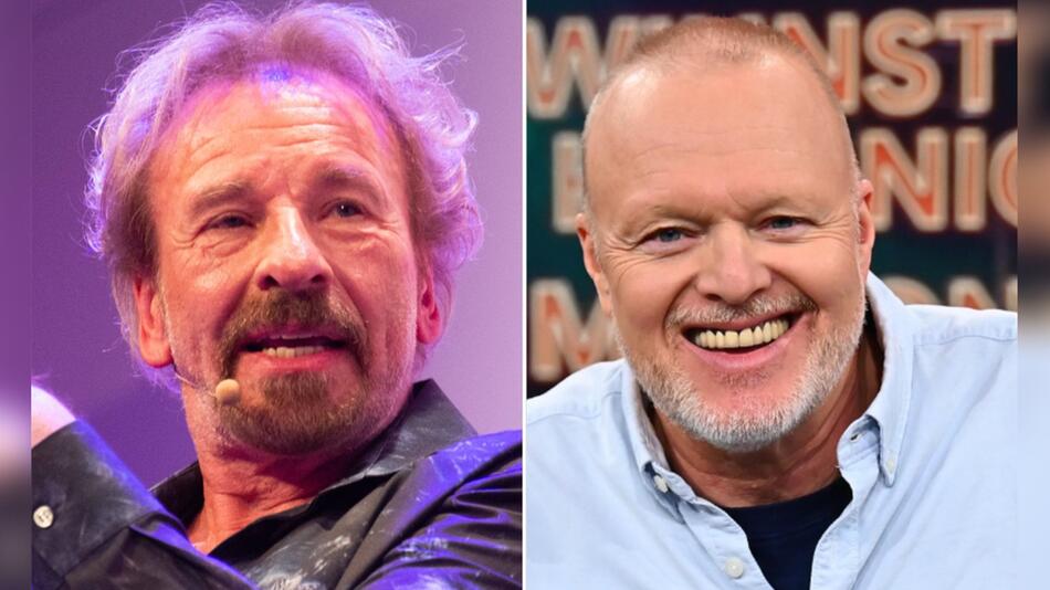 Thomas Gottschalk (l.) wird bei Stefan Raabs neuer Show zum Spielleiter.