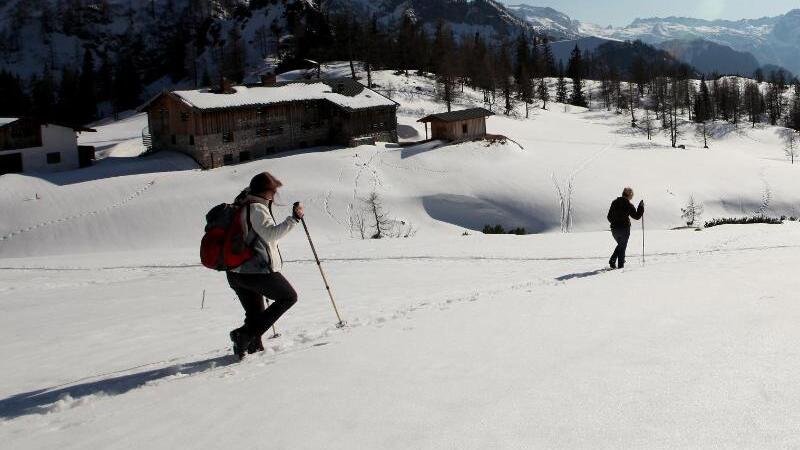 Bergwanderer in den Alpen