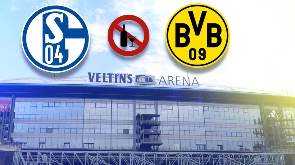 Zum Revierderby zwischen Schalke und Dortmund am 11. März 2023 ist der Ausschank Alkohols verboten