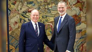 Fürst Albert (li.) und König Felipe trafen sich im Zarzuela-Palast.