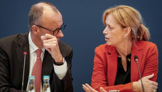Friedrich Merz und Karin Prien