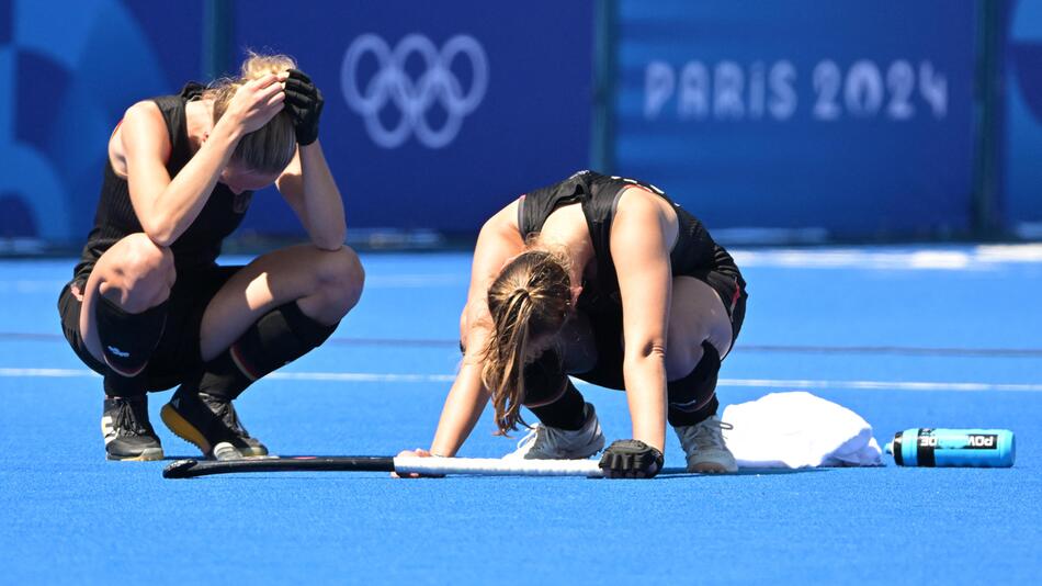 Hockey-Frauen nach der Niederlage gegen Argentinien