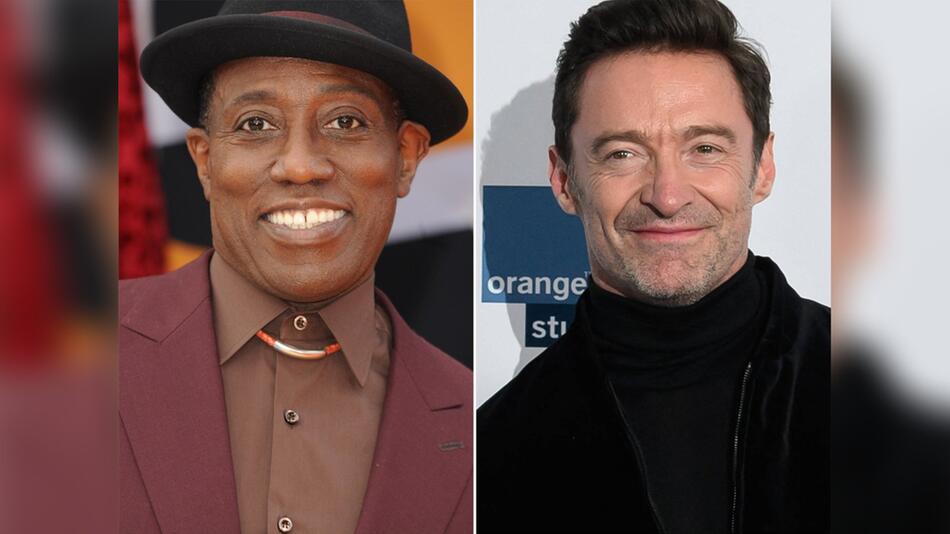 Wesley Snipes (l.) sticht Hugh Jackman aus.