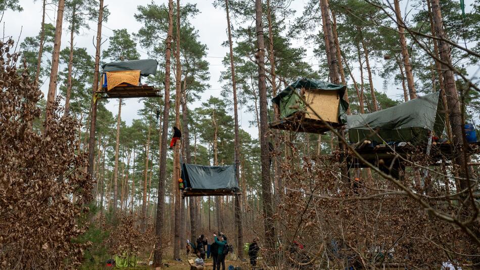 Protestcamp gegen Tesla-Erweiterung