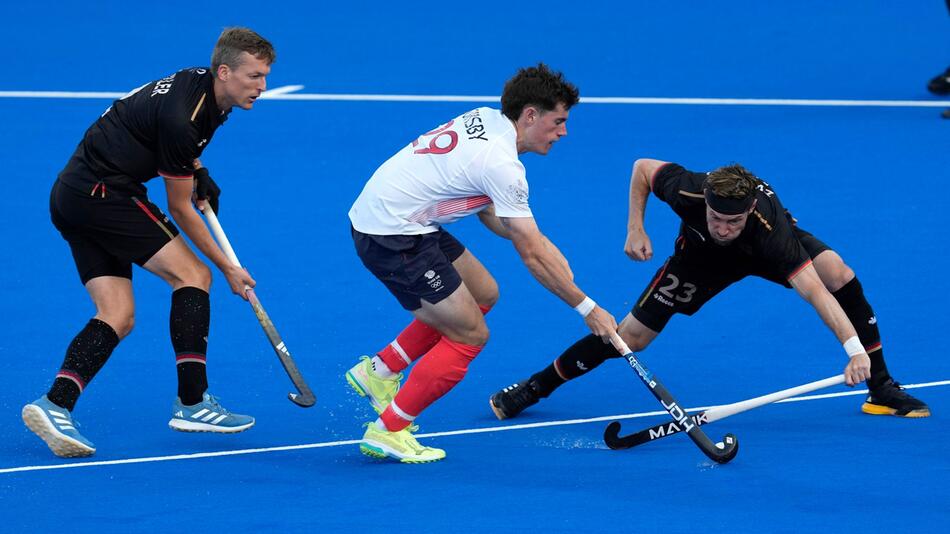 Die deutschen Hockey-Männer konnten sich knapp gegen Großbritannien durchsetzen