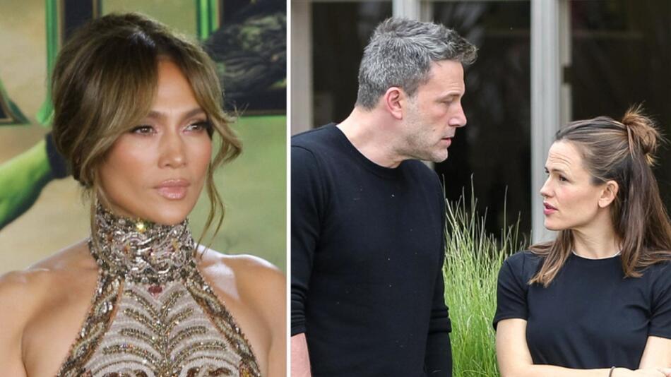 Jennifer Lopez (li.): Irritiert über gutes Verhältnis von Ex Ben Affleck und dessen Ex Jennifer ...