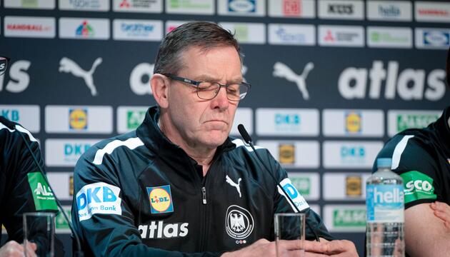 Handball EM - Pressekonferenz vor Spiel gegen Spanien