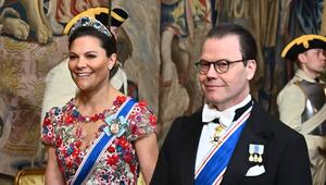 Kronprinzessin Victoria und Prinz Daniel glänzen bei jedem Auftritt - wie hier beim Galadinner ...