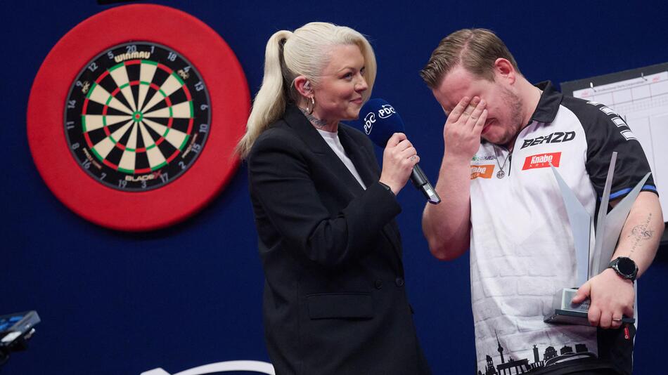 Schindler schreibt deutsche Darts-Geschichte – am Ende fließen trotzdem Tränen